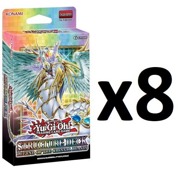 Yugioh TCG: Legend of The Crystal Beasts Structure Deck 8 offers ct Display Box Sealed